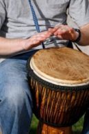 Swingende Percussie Workshop op het Strand